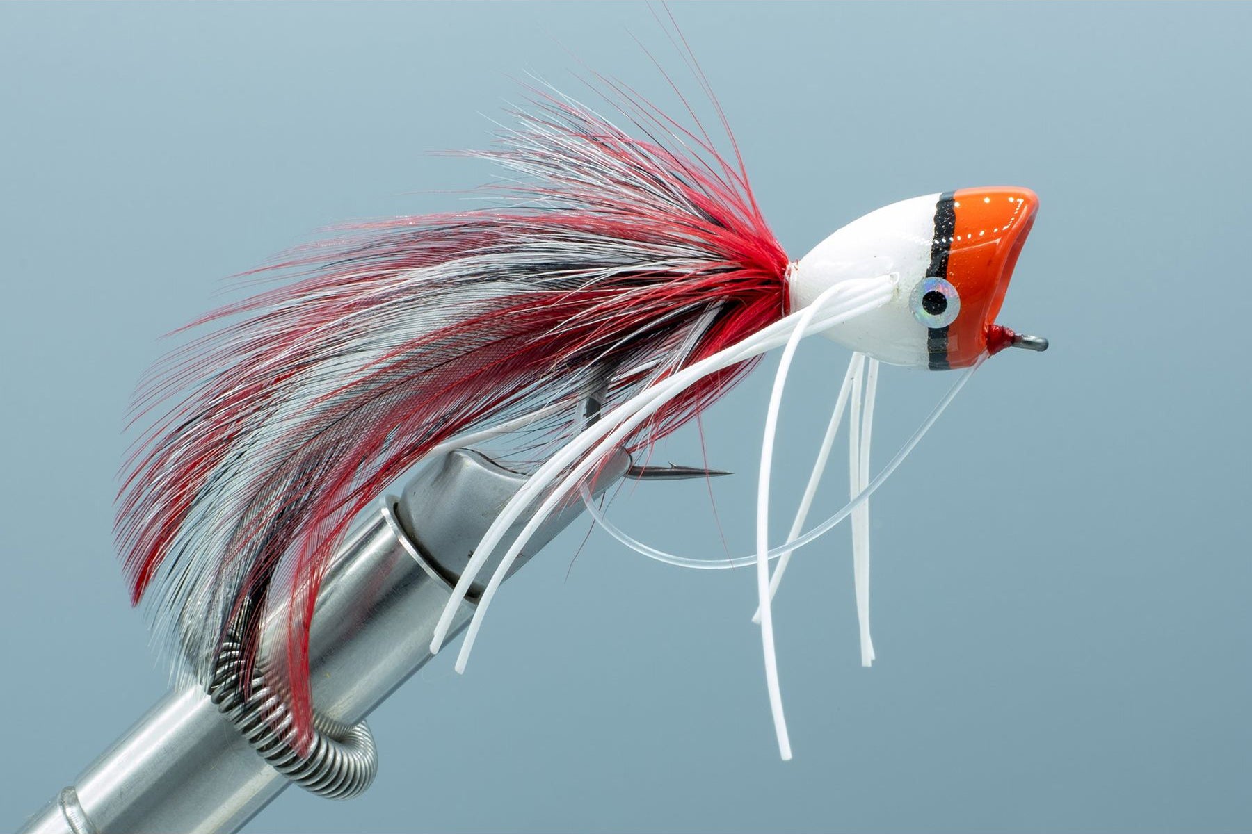 Bass Popper Red & White 1/0