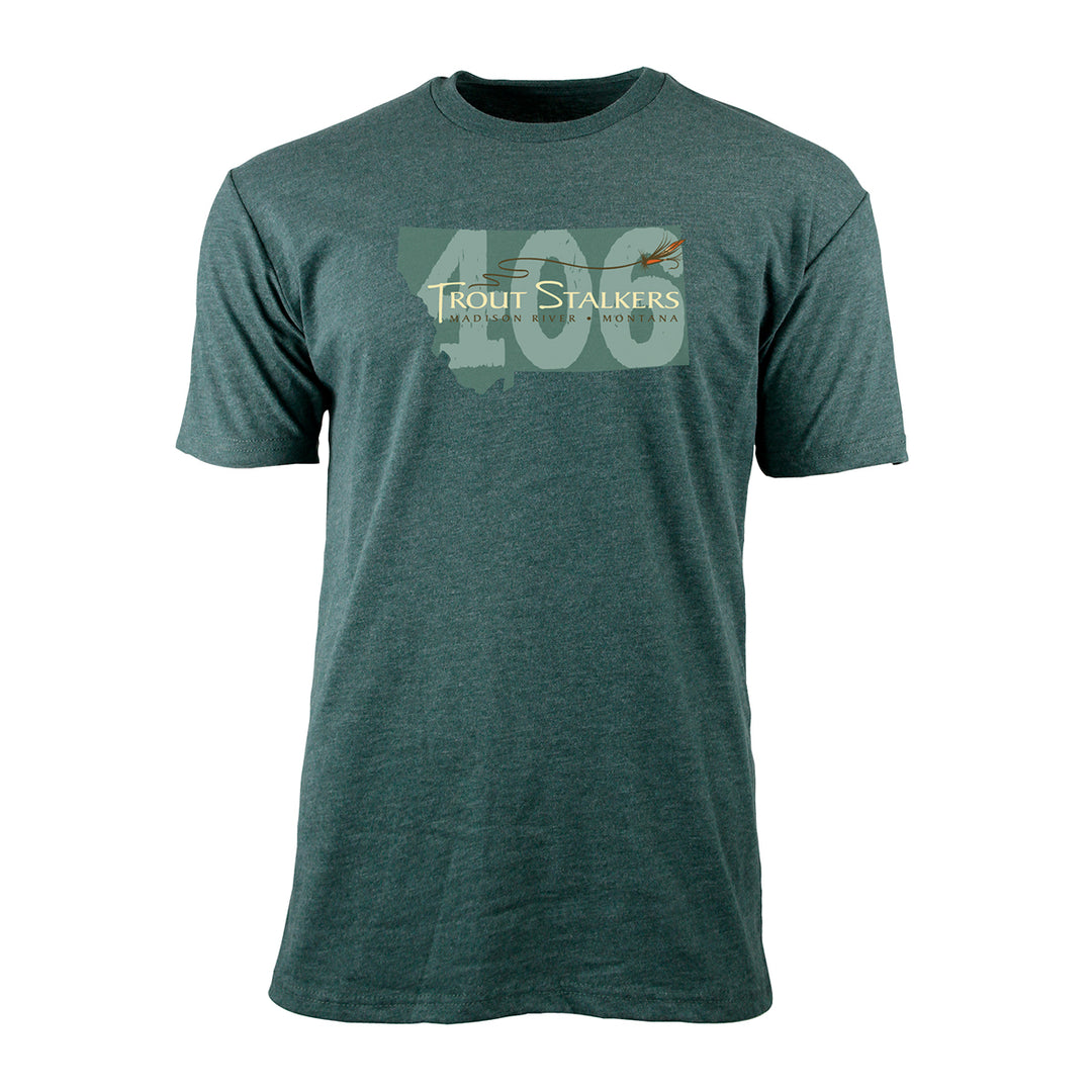 MTS Logo 406 Montana S/S T-Shirt Heather Forest