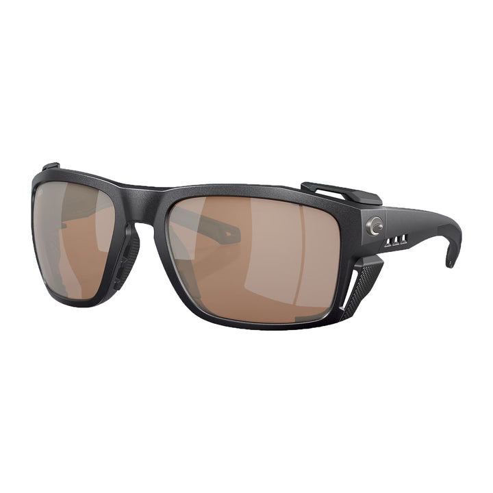 Costa King Tide 8 Sunglasses Black Pearl Copper Silver Mirror 580G