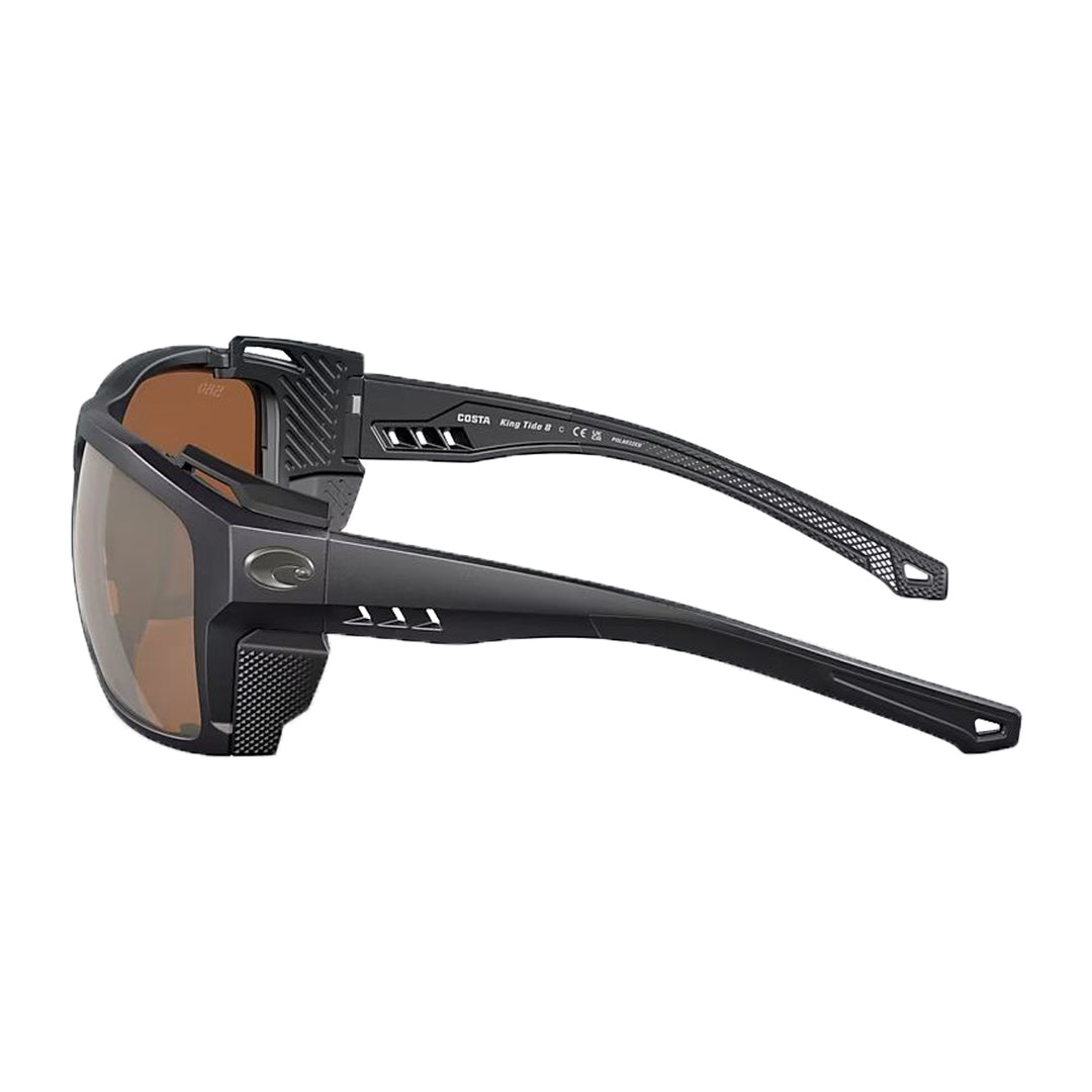 Costa King Tide 8 Sunglasses Black Pearl Copper Silver Mirror 580G