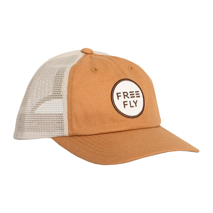 Free Fly Low Pro Badge Trucker Hat Wheat