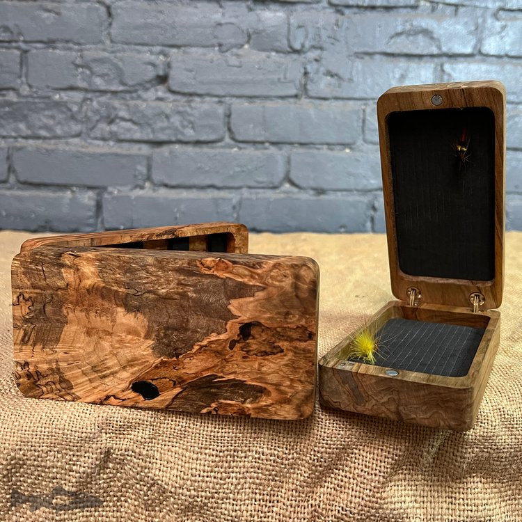 Fly Box Maple Burl Clam Shell – Madison River Fishing Company