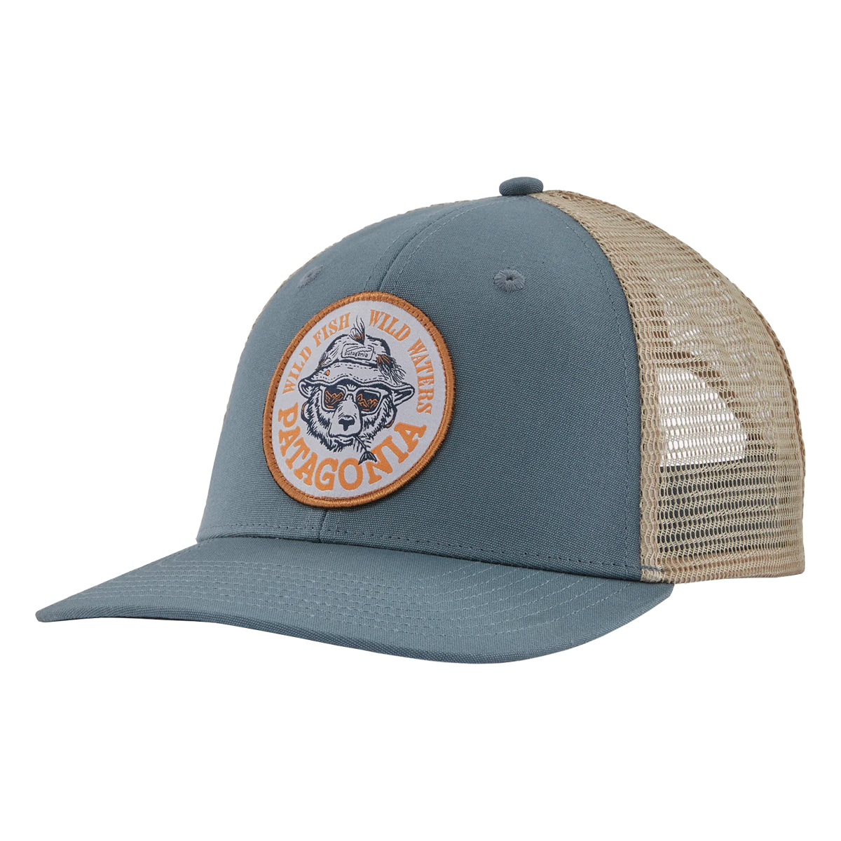Patagonia Take a Stand Trucker Hat Wild Grizz: Plume Grey