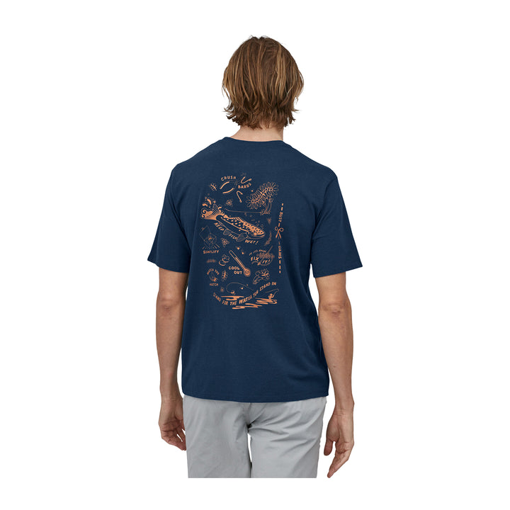 Patagonia Action Angler Responsibili-Tee T-Shirt Tidepool Blue