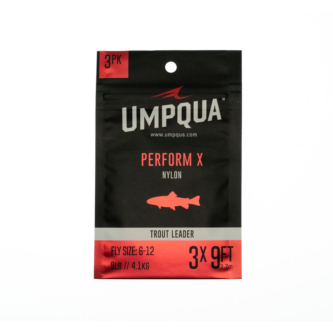 Umpqua Perform X Power Taper Leader 3-Pack 9'