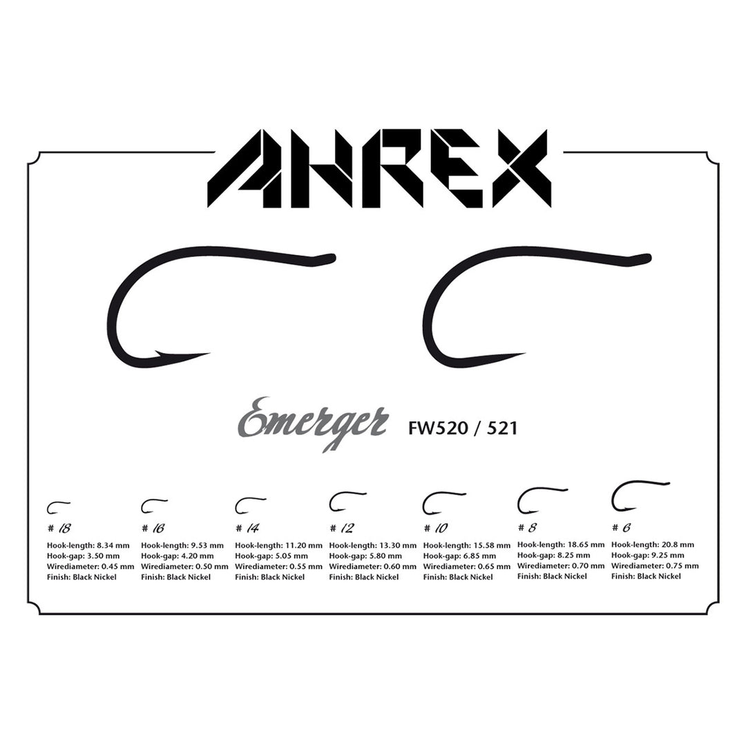 Ahrex FW 521 Emerger Hook Barbless