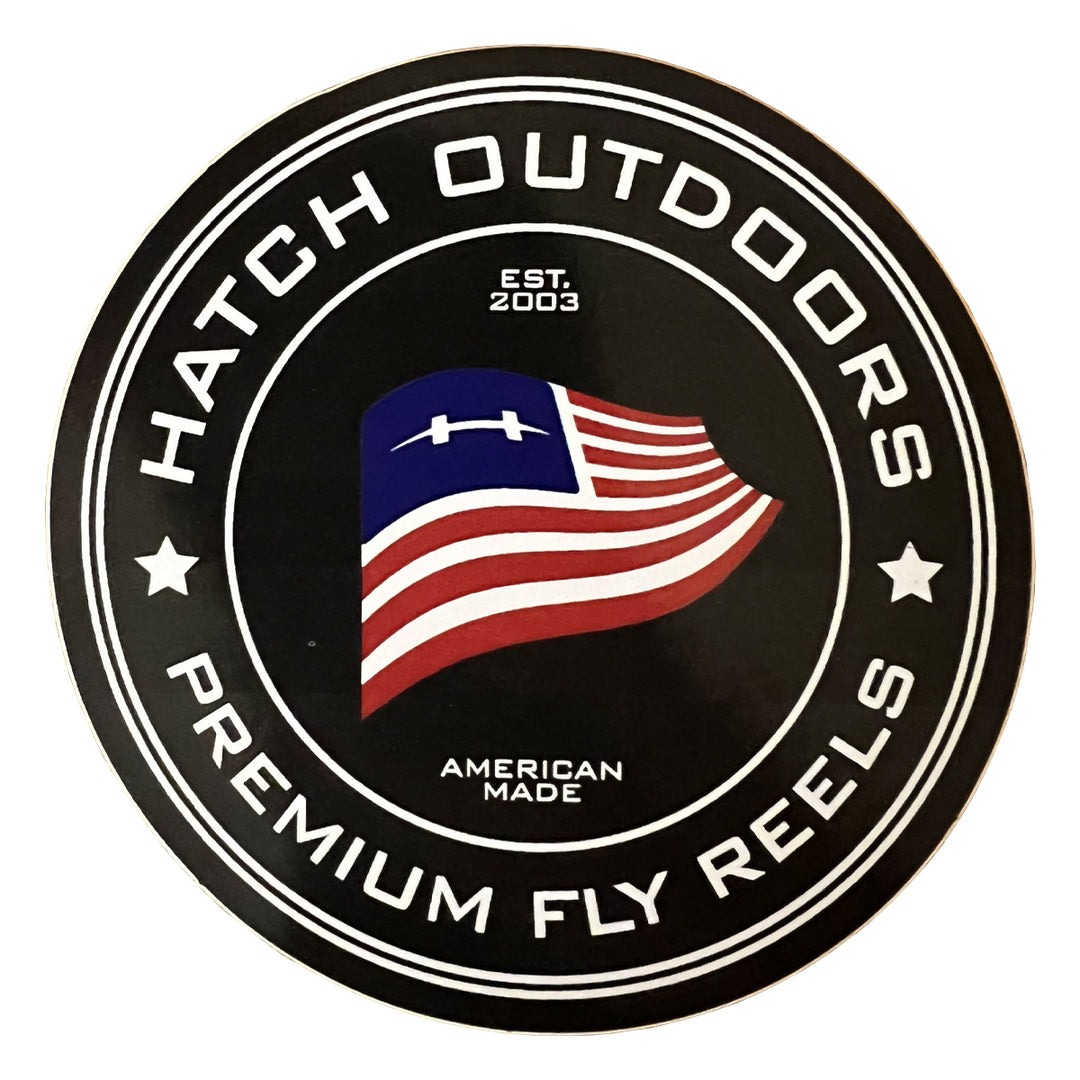 Hatch Outdoors Premium Fly Reels Sticker