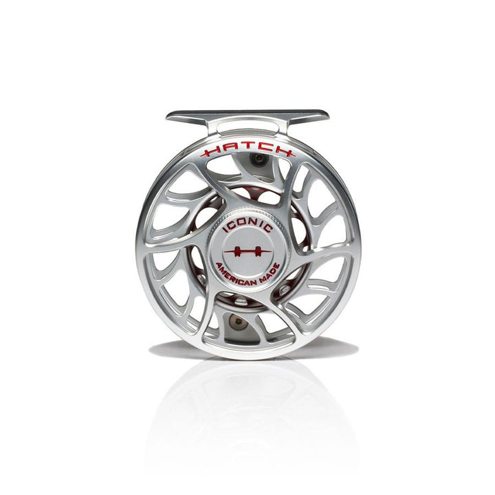 Hatch Iconic 4 Plus Fly Reel Clear Red