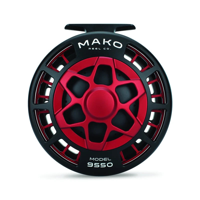 charlton mako fly reels Mako 9550-1012 Inshore Fly Reel Matte Red Left Hand – Madison River Fishing Company