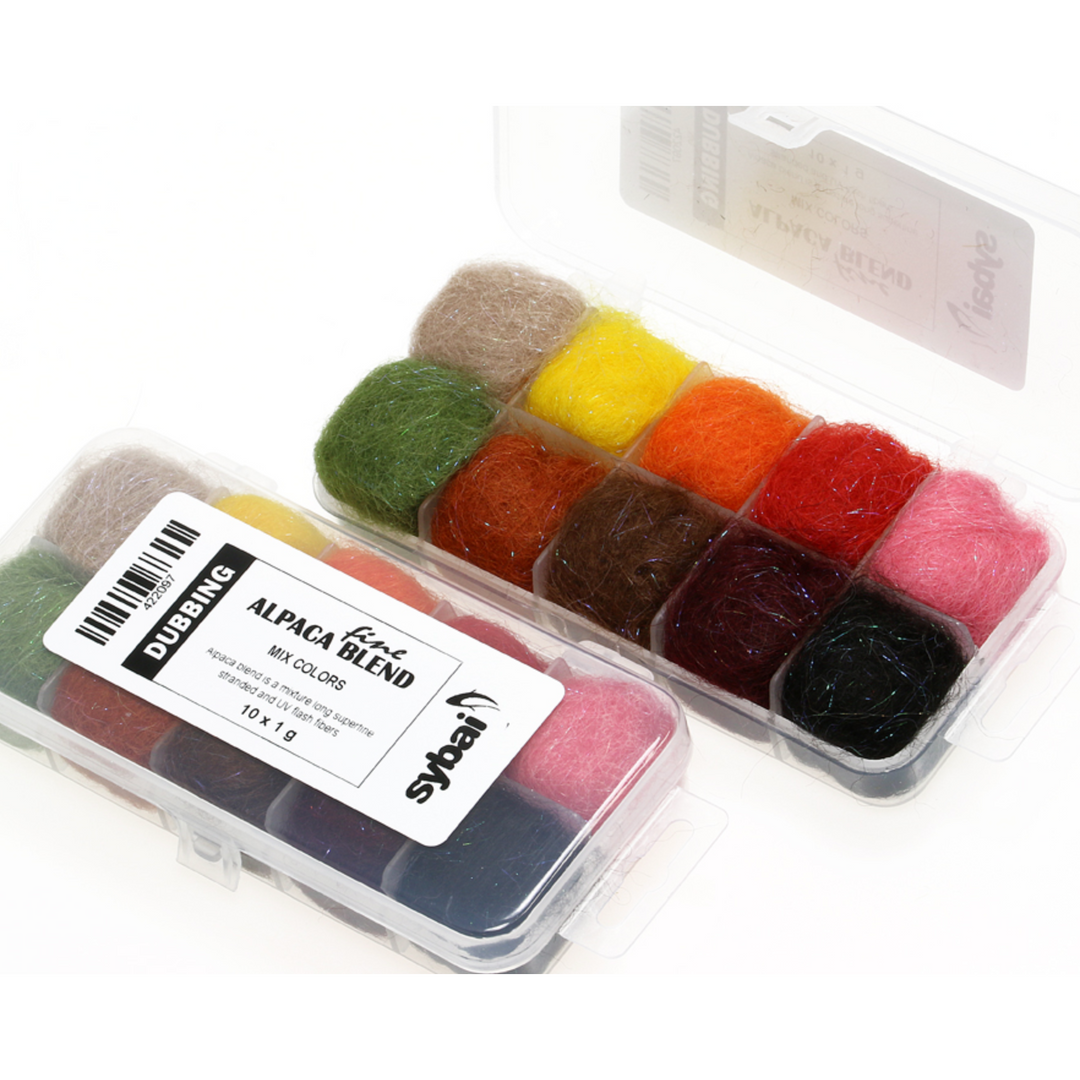Sybai Fine Alpaca Dubbing Box- Mix Colors