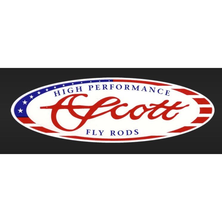 Scott Fly Rods American Flag Sticker