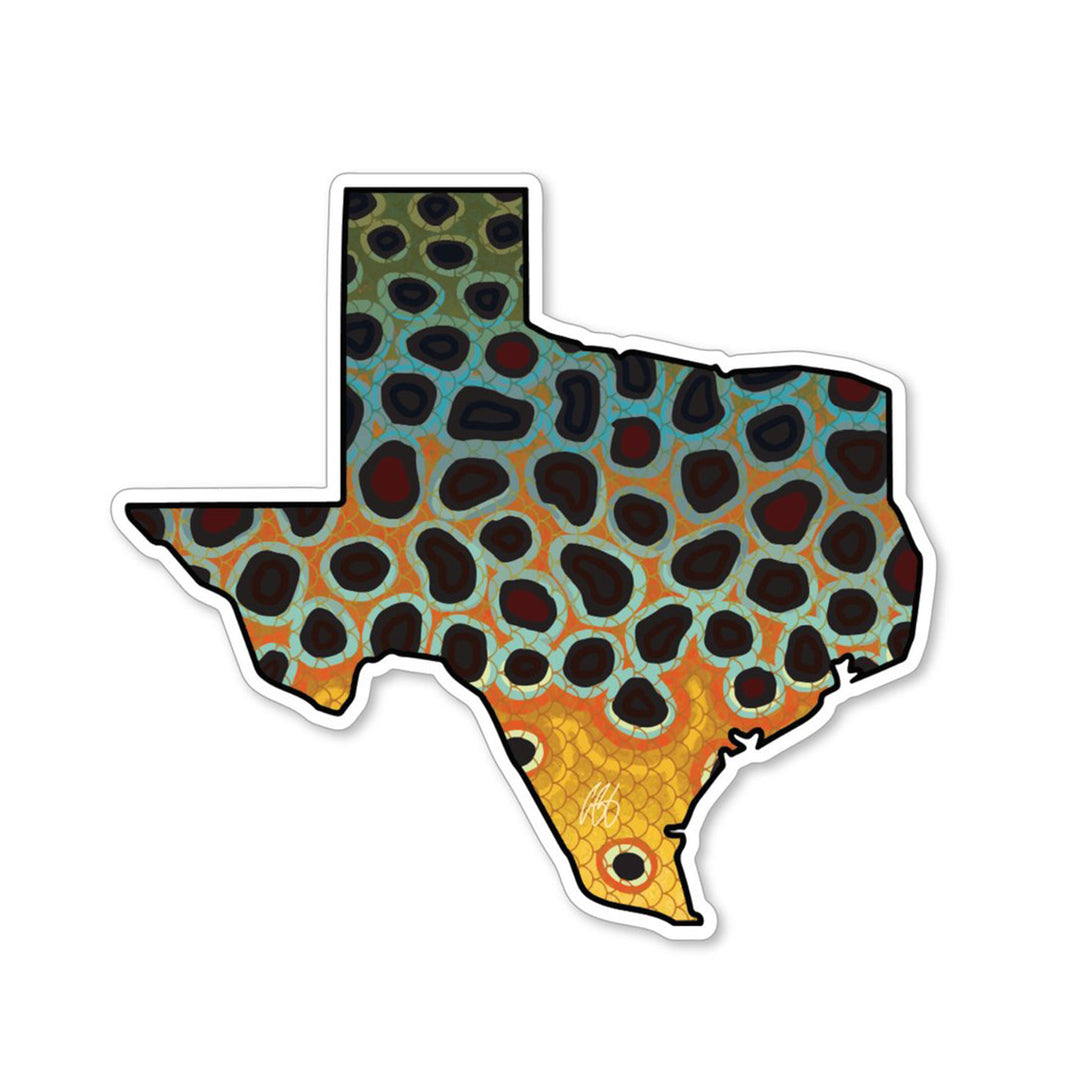 Texas Brown Trout Sticker
