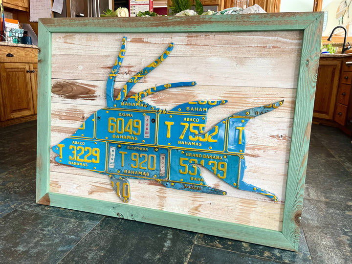 Bahamas Hogfish License Plate Art - Madison River Fishing Company