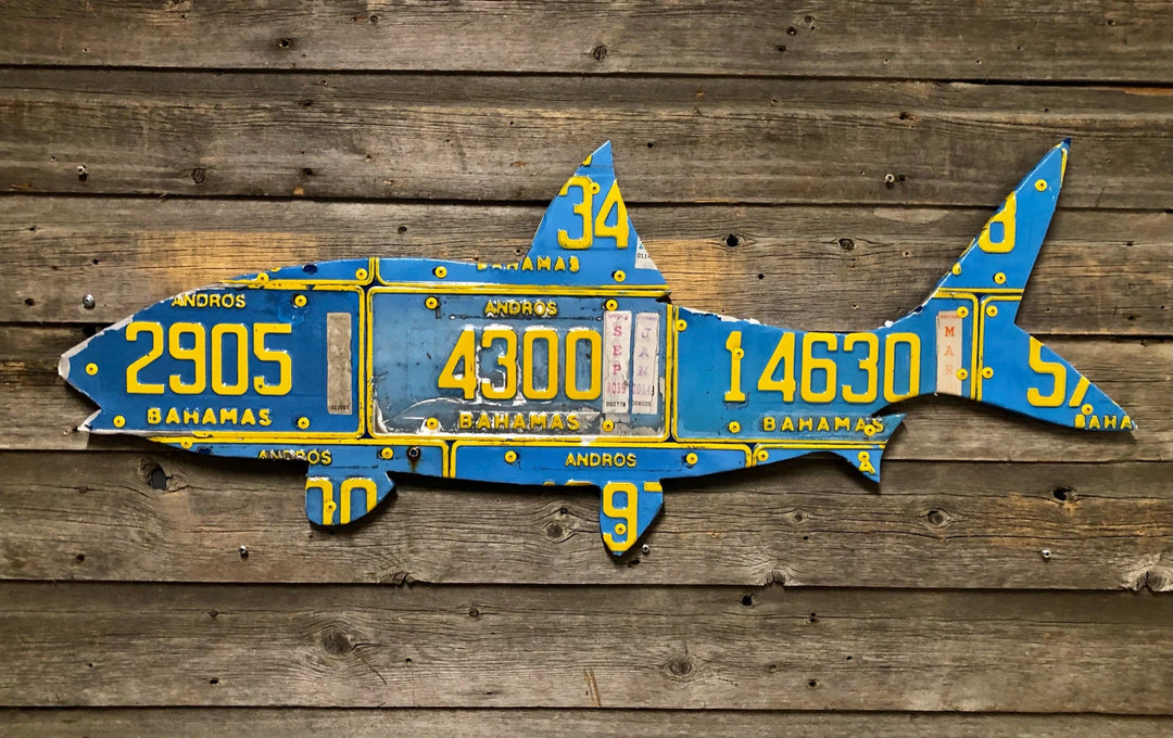 Andros Island, Bahamas Bonefish License Plate Art