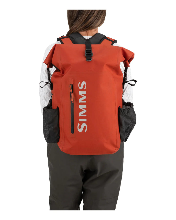 Simms Dry Creek Rolltop Backpack Simms Orange