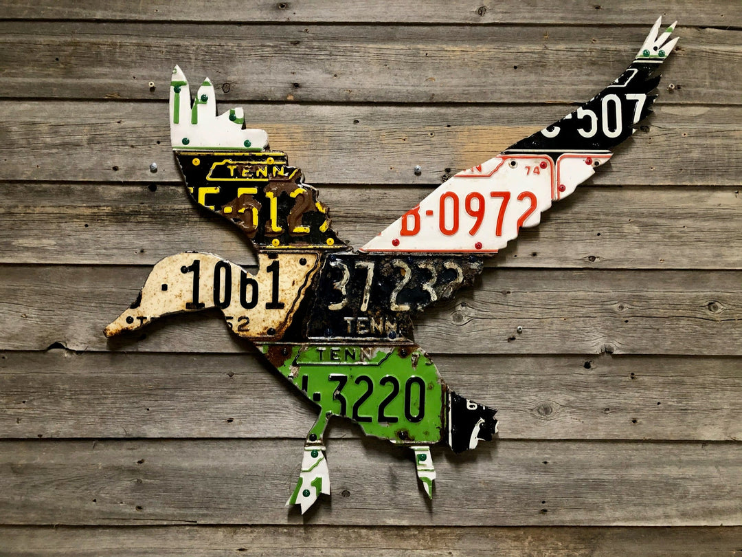 Tennessee Antique Duck License Plate Art