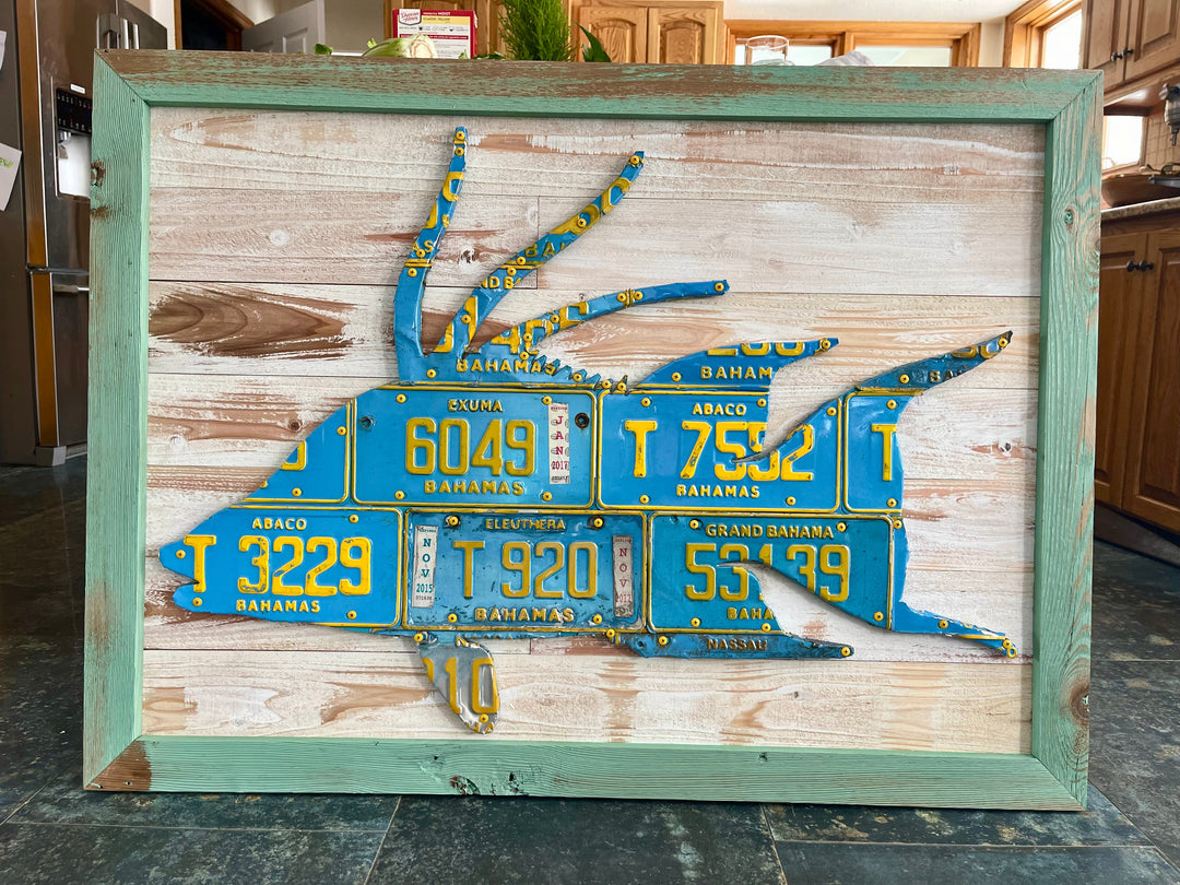 Bahamas Hogfish License Plate Art - Madison River Fishing Company