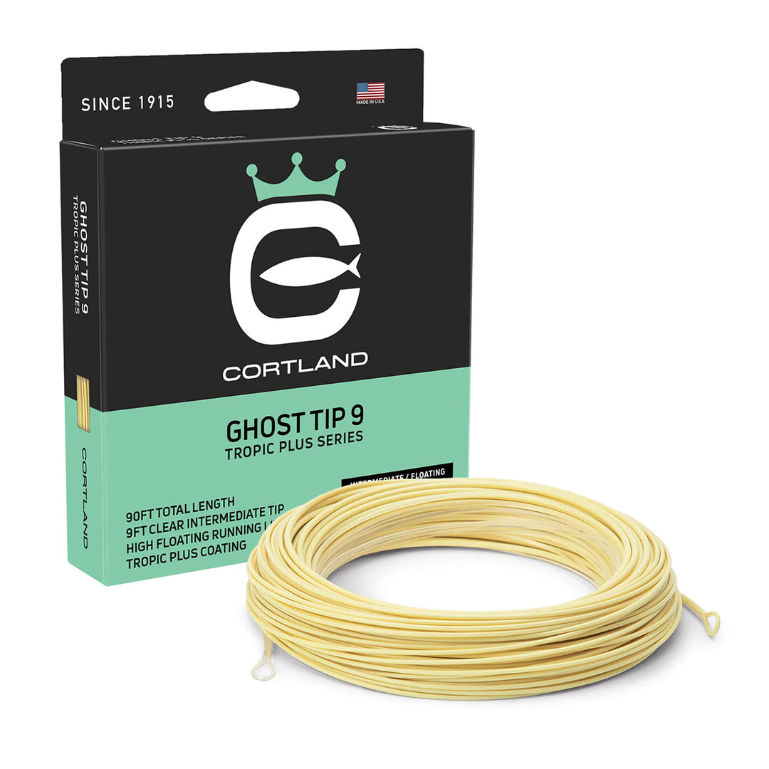 Cortland Tropic Plus Ghost Tip 9 Fly Line WF10F/I Clear/Sand