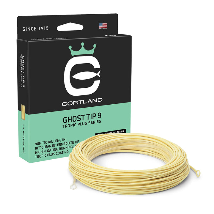 Cortland Tropic Plus Ghost Tip 9 Fly Line WF10F/I Clear/Sand