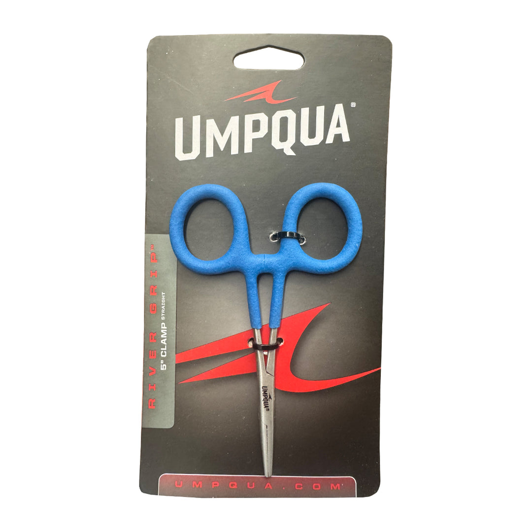 Umpqua River Grip 5" Straight Hemo Clamp Blue