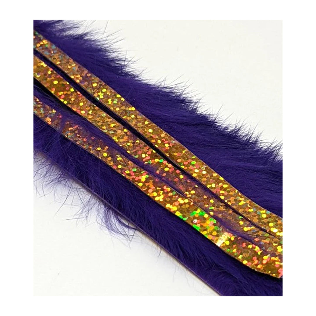 Bling Rabbit Strips 1/8" Purple/Holo Gold