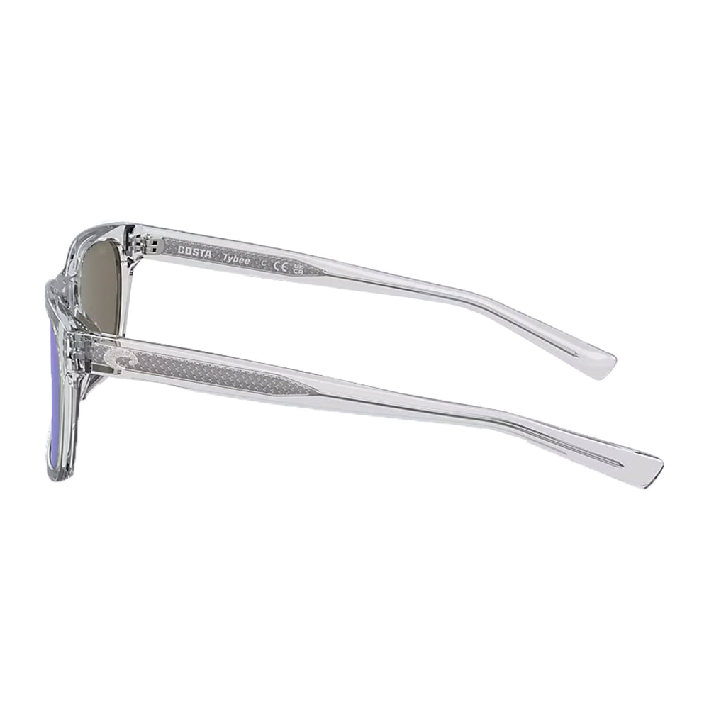 Costa Tybee Shiny Light Gray Crystal Frame Blue Mirror 580G