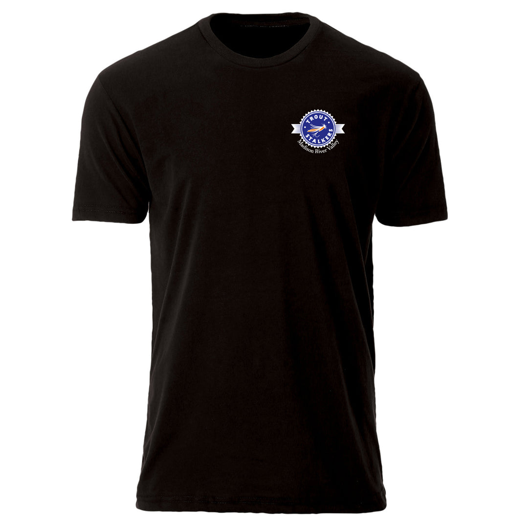 MTS Logo RIP LIP Plates Sueded S/S T-Shirt Black w/Chest Logo Medium