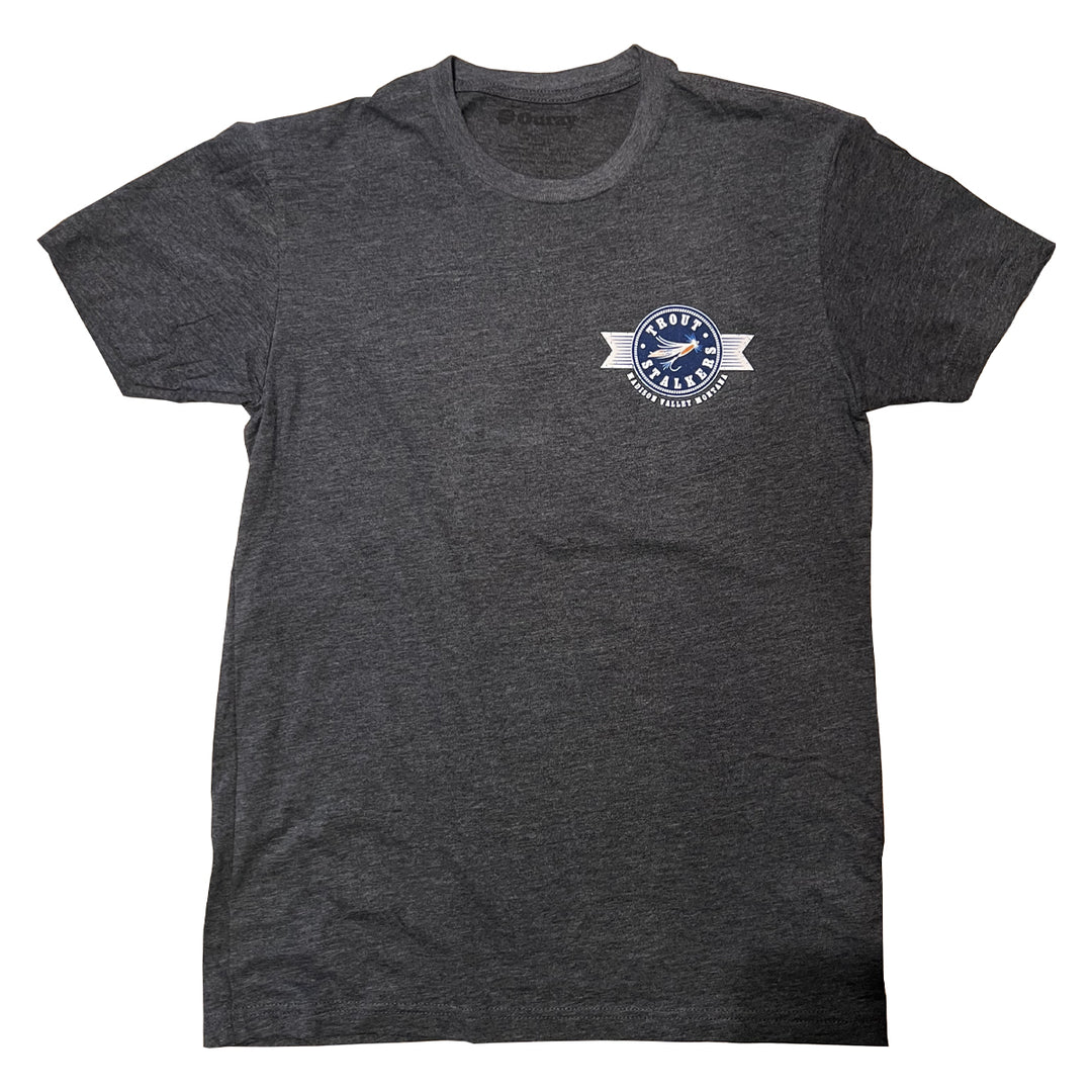 MTS Logo RIP LIP Sueded S/S T-Shirt Heather Charcoal Medium