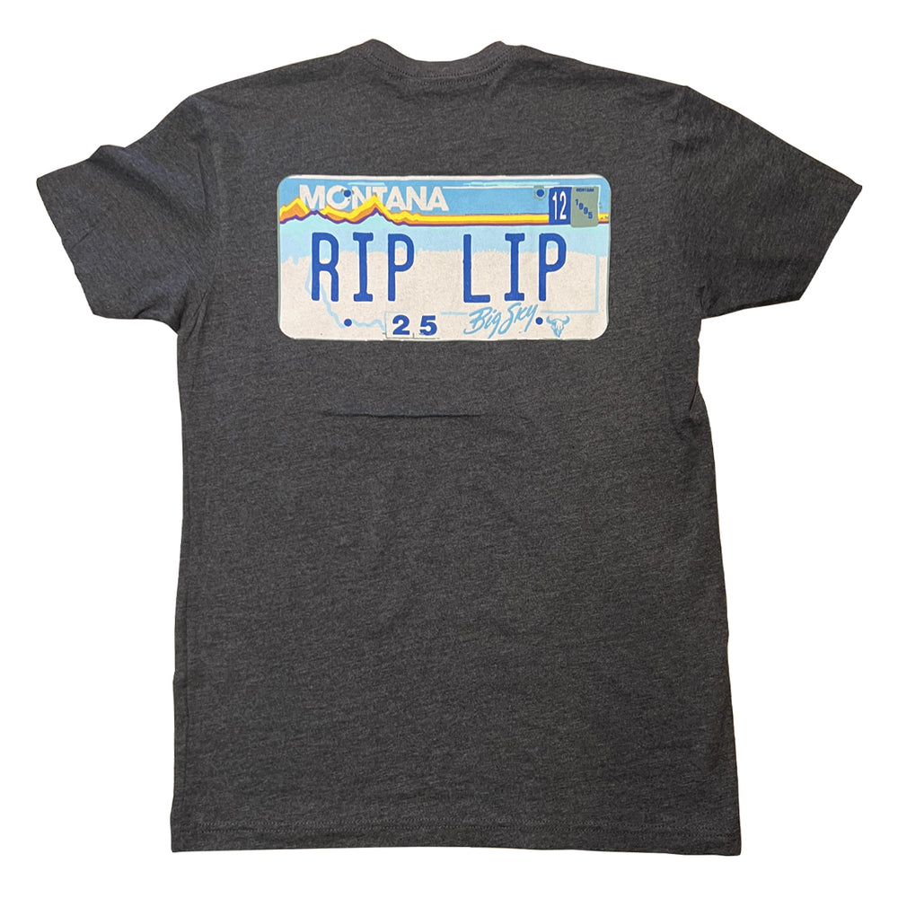 MTS Logo RIP LIP Sueded S/S T-Shirt Heather Charcoal Medium