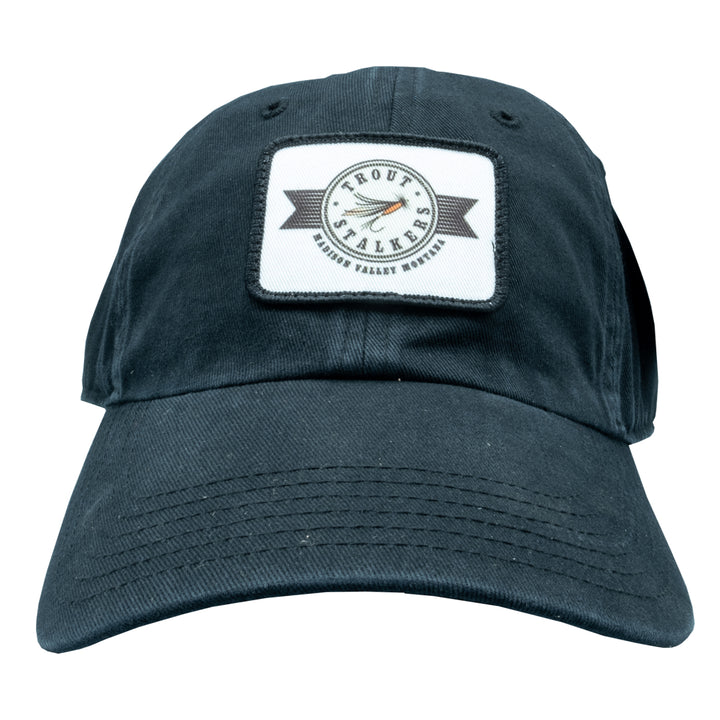 Richardson MTS Stamp Logo 320 Washed Chino Black Hat