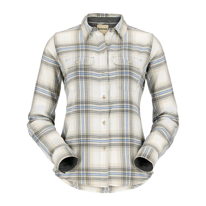 Simms Womens Santee Flannel Shirt Soft Rose Camp Plaid - Madison River Fishing Company
