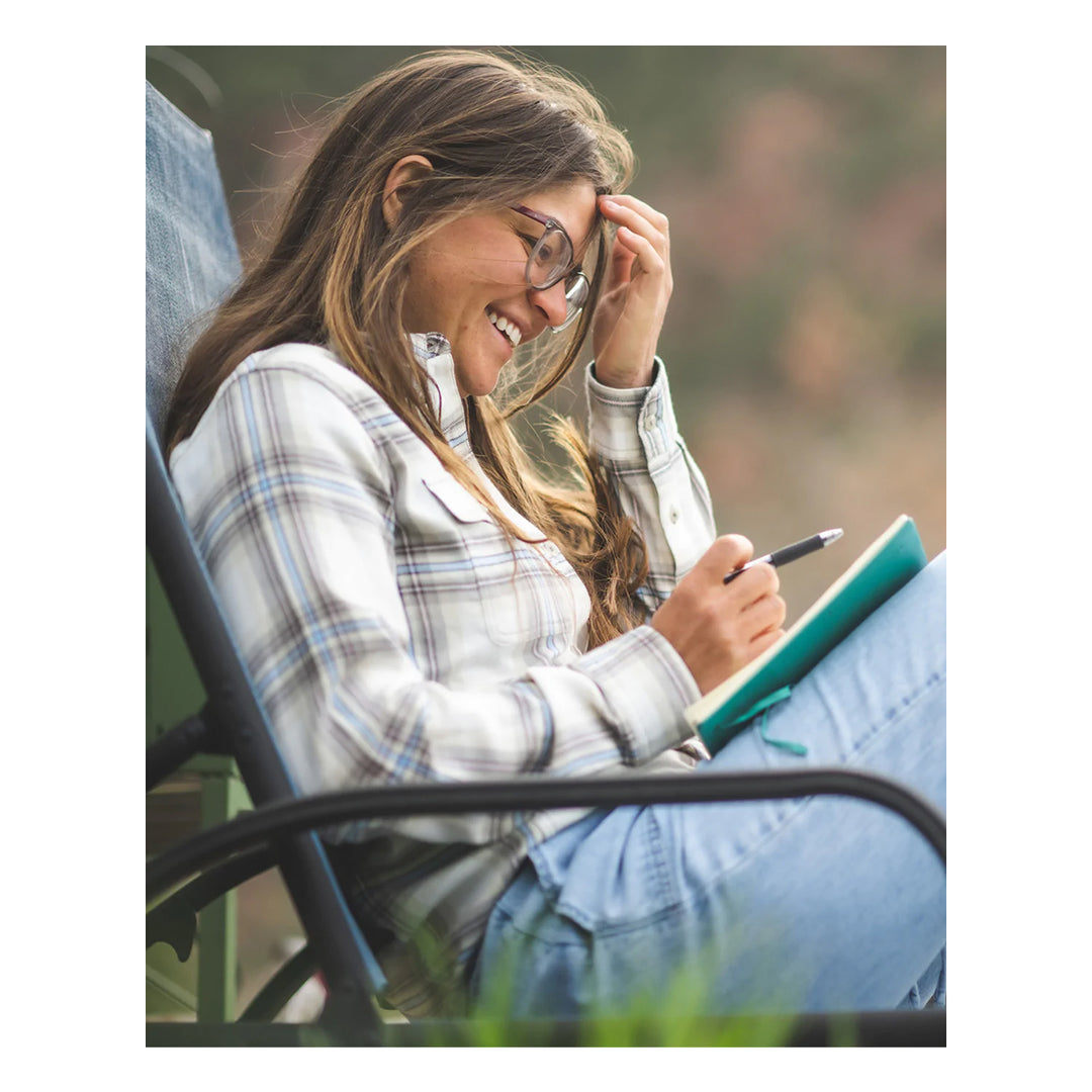 Simms Womens Santee Flannel Shirt Soft Rose Camp Plaid - Madison River Fishing Company