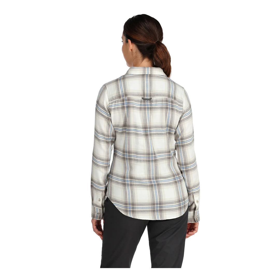 Simms Womens Santee Flannel Shirt Soft Rose Camp Plaid - Madison River Fishing Company