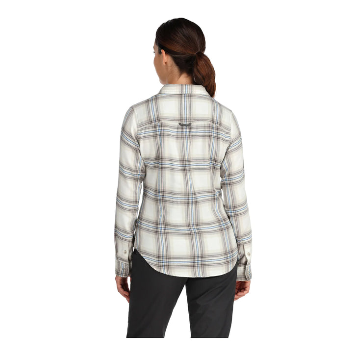 Simms Womens Santee Flannel Shirt Soft Rose Camp Plaid - Madison River Fishing Company