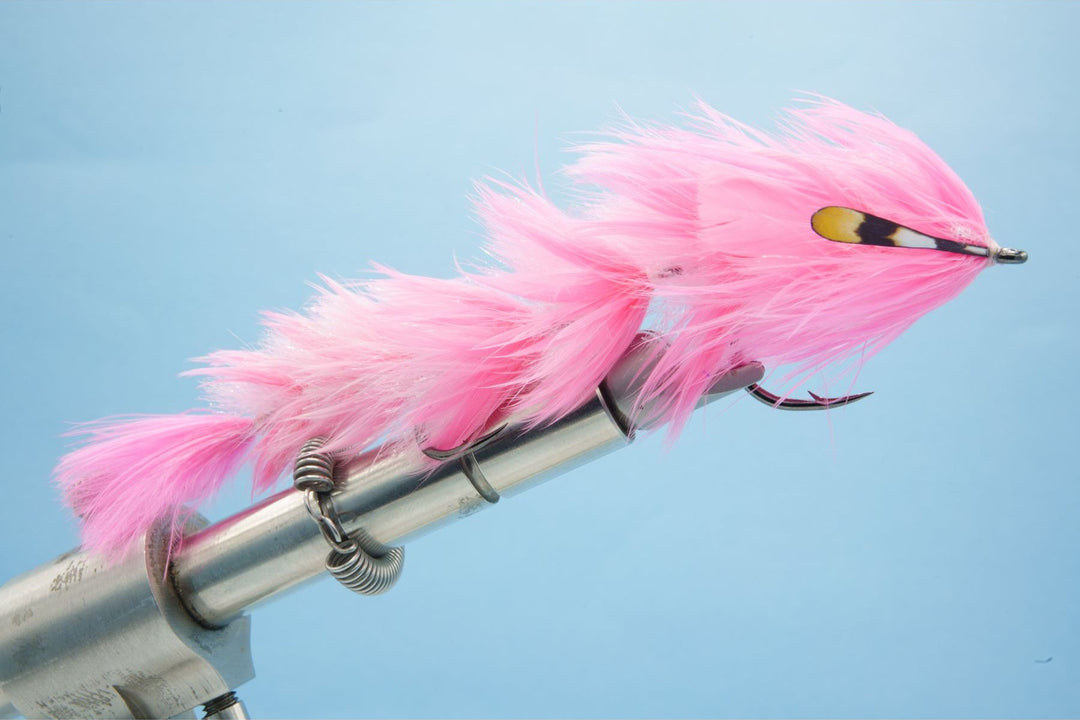 Chocklett's Feather Changer (LARGE double hook) Bubblegum Pink