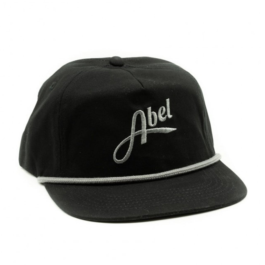 Abel Logo Hat Canvas Flat Bill Black - Madison River Fishing Company