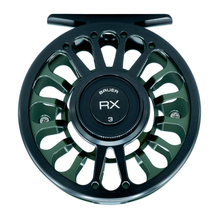 Bauer RX Fly Reel Dark Green #5 - Madison River Fishing Company