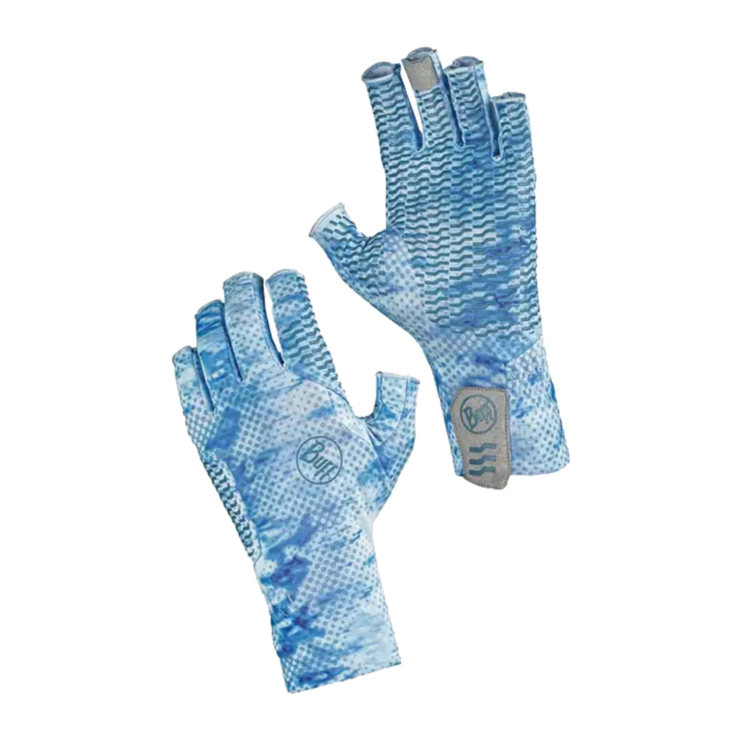 Buff Aqua+ Glove Camo Blue