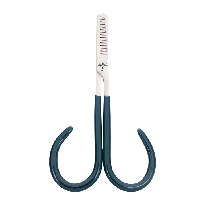 Dr. Slick Thinning Scissor, 4", Adjustable Open Loops, Green PVC Handles, Straight - Madison River Fishing Company