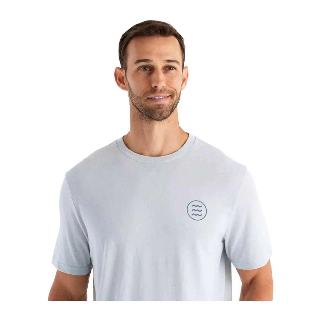 Free Fly Flats Patrol Tee Heather Aspen Grey - Madison River Fishing Company