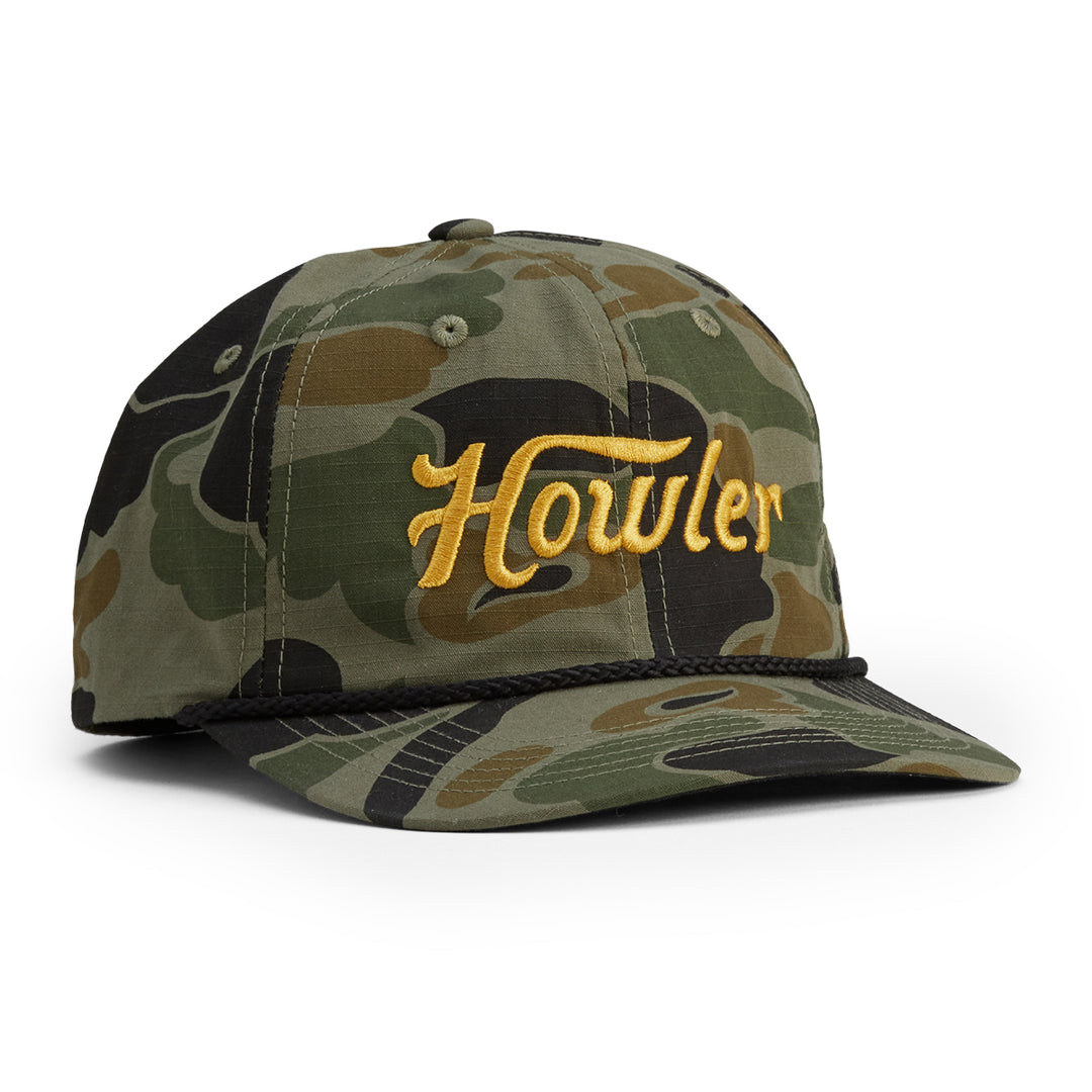 Howler Bros Unstructured Snapback Hats Howler Script Camo