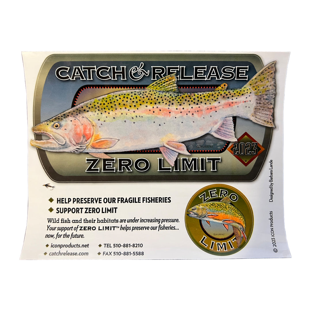 ICON Catch & Release Zero Limit Sticker – Madison River Fishing Company