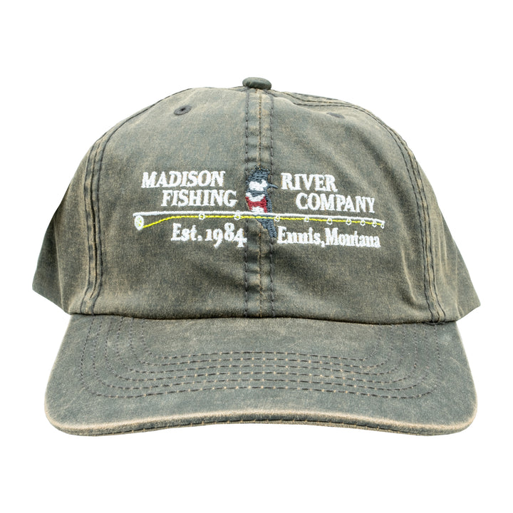 Imperial MRFC Logo The Washed Wax Cap Dark Brown - Madison River Fishing Company