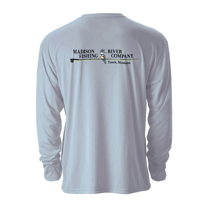 MRFC Logo Performance L/S T-Shirt Small Chest w/ Back Logo Silver