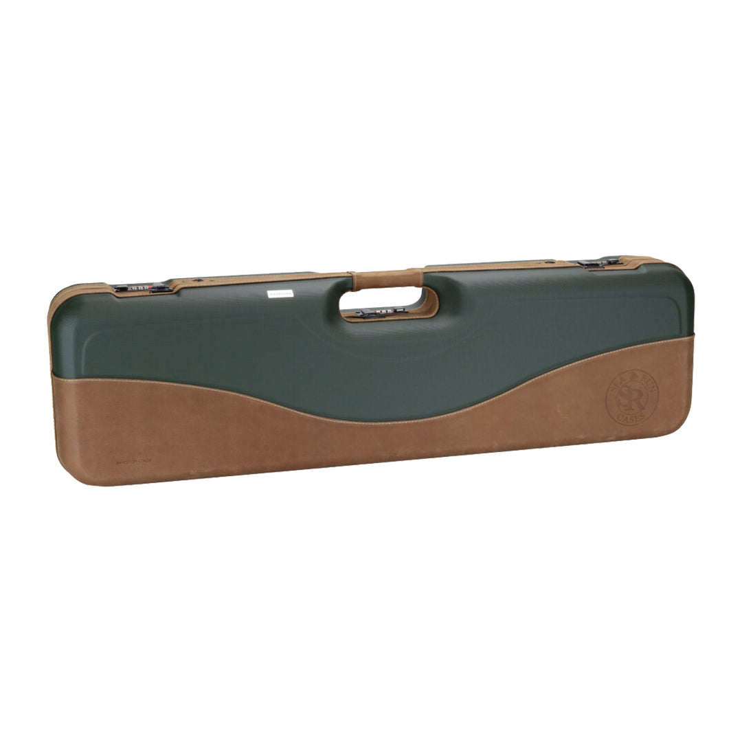 Sea Run Norfork Classic QR Expedition Fly Fishing Rod & Reel Travel Case Green/Leather/Tan with Shoulder Strap
