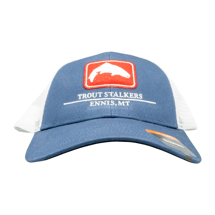 Simms MTS Logo Trout Icon Trucker Americana