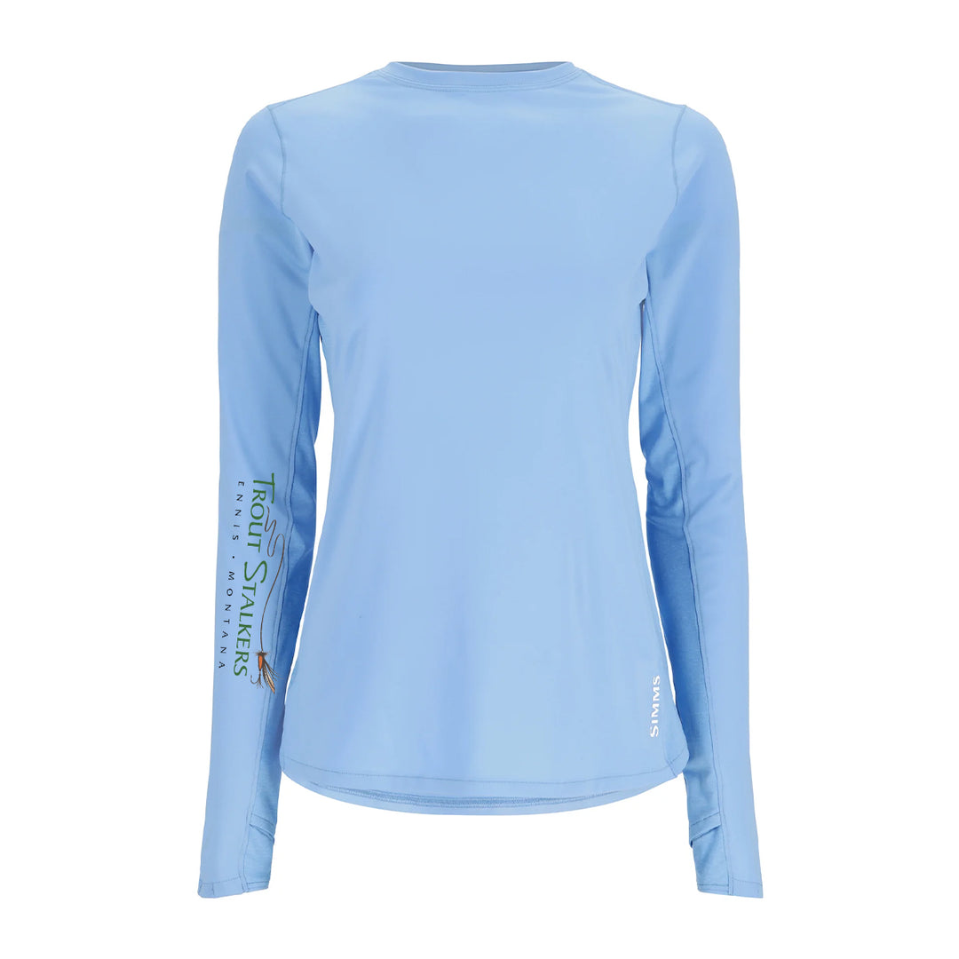 Simms MTS Logo Womens SolarFlex Crew Cornflower Medium