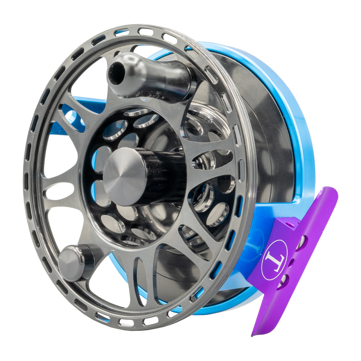 Tibor Gulfstream Reel Custom Aqua Frame, Jet Black Spool and