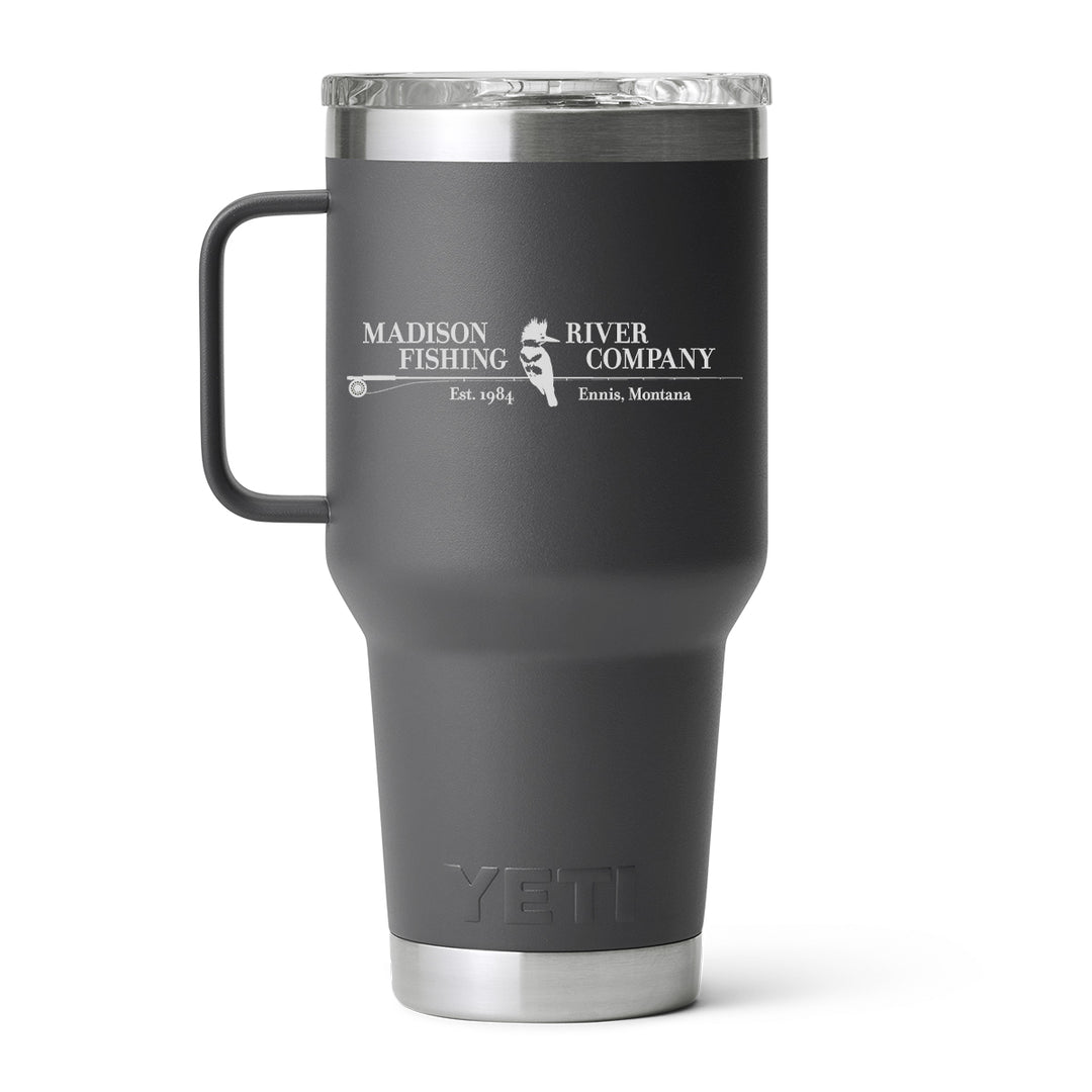 YETI MRFC Logo Rambler 30 oz Travel Mug Charcoal