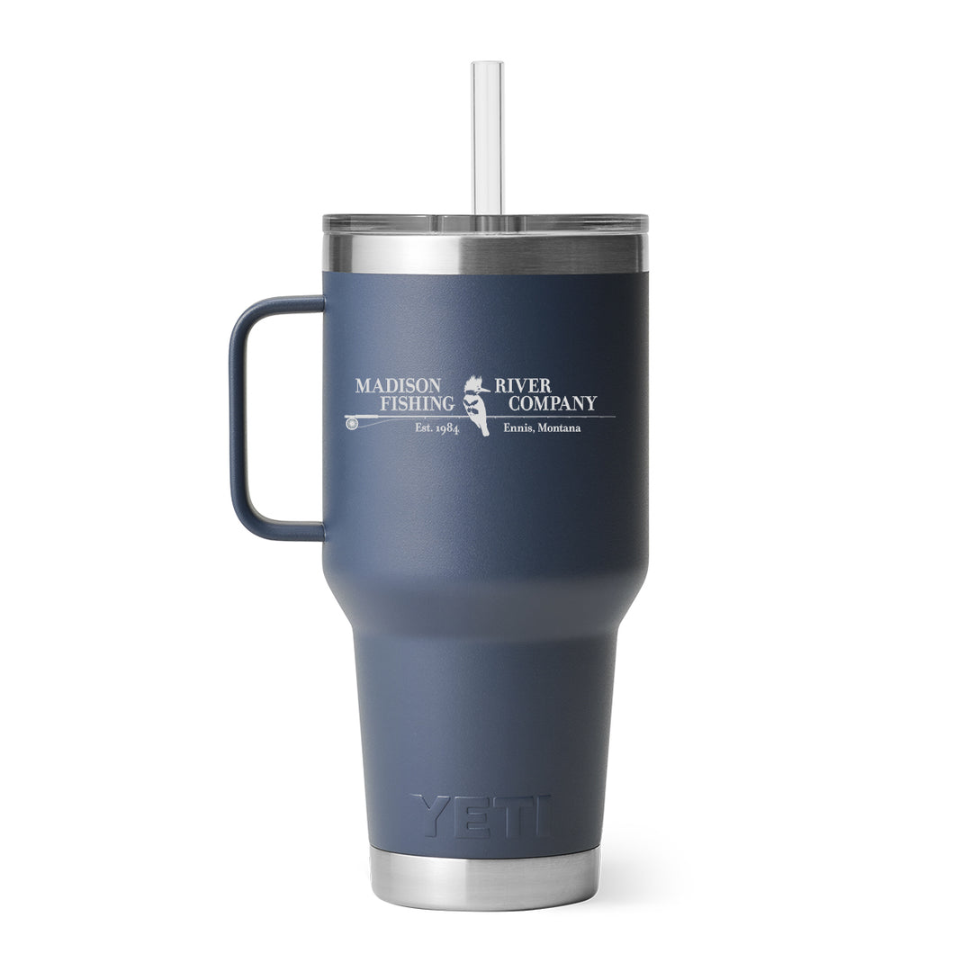 YETI MRFC Logo Rambler 35 oz Straw Mug Navy